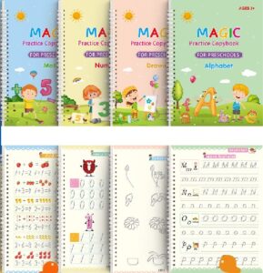 9657 *Cuaderno d/Escritura RANURA MÁGICA* (13x19 cm.) 16 Pág. 4 Libros+Pluma+Adaptador+5 Repuestos. - Imagen 6