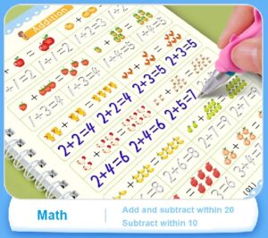 9657 *Cuaderno d/Escritura RANURA MÁGICA* (13x19 cm.) 16 Pág. 4 Libros+Pluma+Adaptador+5 Repuestos. - Imagen 9