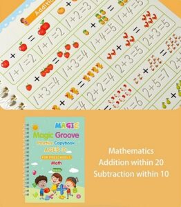 9660 *INDIVIDUAL Cuaderno d/Escritura RANURA MÁGICA* (13x19 cm.) 16 Pág. Libro+Pluma+Adaptador+5 Repuestos. - Imagen 6