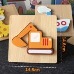 0383 *Rompecabezas d/Madera GRUESA de 3 o 4 Pcs.* (15x15 cm.) 12 Diferentes. - Imagen 12