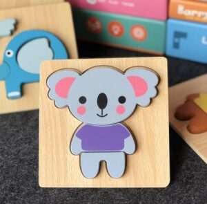 0383 *Rompecabezas d/Madera GRUESA de 3 o 4 Pcs.* (15x15 cm.) 12 Diferentes. - Imagen 8