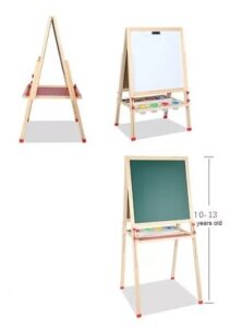 0471 *Caballete MAGNÉTICO ALTURA AJUSTABLE p/NIÑOS DE 10 a 13 AÑOS* (65x150-165 cm.) +10 Accesorios. - Imagen 2