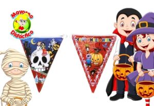 0526 *Banderín d/Papel Halloween* (30x200 cm.) 2 Piezas. 8 Diferentes. - Imagen 3