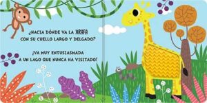 5588-1132 *EN EL CORAZÓN DE LA JUNGLA 6 Texturas Diferentes* (17x17 cm.) 10 Pág. 4 Diferentes. - Imagen 2