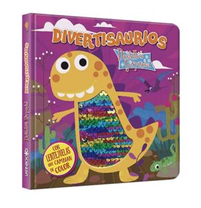 5571-1187 *DIVERTISAURIOS 6 Páginas d/Lentejuelas Cambian d/Color* (15x19 cm.) 10 Pág. - Imagen 3
