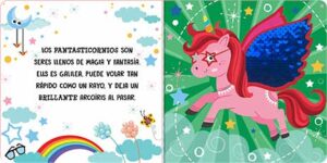 5571-1194 *FANTASTICORNIOS 6 Páginas d/Lentejuelas Cambian d/Color* (15x19 cm.) 10 Pág. - Imagen 3