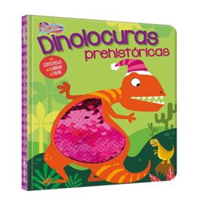 5540-2671 *DINOLOCURAS 6 Páginas con Lentejuelas Cambian de Color* (15x19 cm.) 10 Pág. - Imagen 2