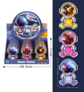 3281-24 *CAJA c/24 Water Game ASTRONAUTA* (7.5x10.5 cm.)