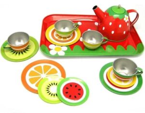 4950 *Juego de Té METÁLICO FRESITA* (30x22 cm.) 13 Pcs. - Imagen 4