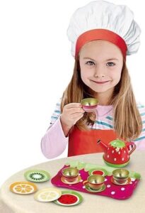 4950 *Juego de Té METÁLICO FRESITA* (30x22 cm.) 13 Pcs.