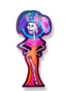 0564-2 *Catrina c/Brillo 2 Vistas* (32 cm.)