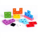 0274 *Tetris en Torre Apilable de Madera* (11 cm.) 21 Pcs. - Imagen 6