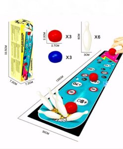 4270 *TAPETE Boliche* (30x120 cm.) +6 Bolas Deslizables +6 Bolos de 3x10 cm. - Imagen 7