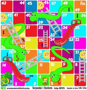 4276 *Tapete SERPIENTES Y ESCALERAS e/Lona* (1.85x1.85 mts.) - Imagen 2