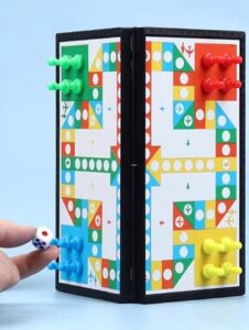 9727 *Flying Chess Magnético* (24x24 cm.) Tablero Plástico +17 Pcs. - Imagen 8