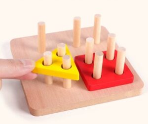 0284 *Apilador Geométrico d/Madera* (11.5 cm.) 17 Pcs. - Imagen 4