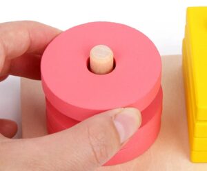 0294 *Apilador 5 Figuras Geométricas e/Línea de Madera* (35x5 cm.) 26 Pcs. - Imagen 7