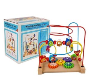 0374-E *Laberinto Frutas y Engranajes 2 en 1 de Madera * (22.5x22.5 cm.) 3 Diferentes. - Imagen 2