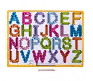 0434-L *Tablero Traza Letras en Madera* (30x22.5 cm.)