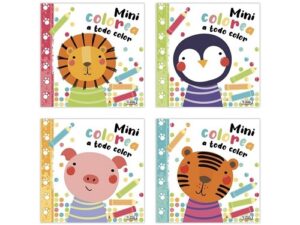 0615 *Mini Colorea Vocabulario* (16x16 cm.) 72 Pág. 4 Diferentes.