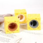 4285 *Ratón Escondido en el Queso* (5x9 cm.) 3 Colores Diferentes-INDIVIDUAL. - Imagen 3