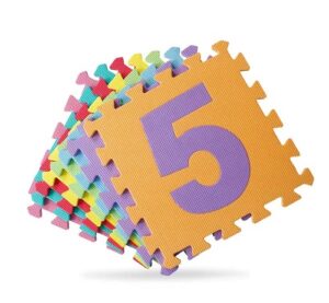 9540 *Tapete de NUMEROS e/Foamy* (30x30 cm.) 10 Pcs. - Imagen 2