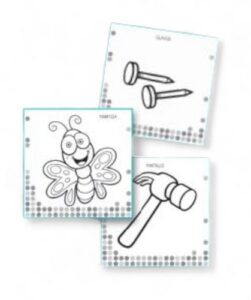 0615 *Mini Colorea Vocabulario* (16x16 cm.) 72 Pág. 4 Diferentes. - Imagen 2