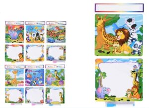 5461 *Rompecabezas de 25 Pcs c/Pizarrón de Cartón y Plumón c/Borrador* (19x35 cm.) - Imagen 2