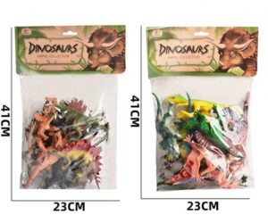 4291 *Colección de Dinosaurios de 8 cm.* (14x20 cm.) 12 Pcs. 2 Diferentes. - Imagen 4