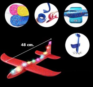 0355 *Avión Led GRANDE* (48 cm.) 4 Colores Diferentes. - Imagen 3