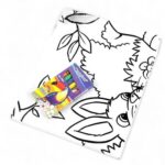 0975 *Mantel p/Colorear* (80x70 cm.) Mantel+6 Crayolas. 4 Diferentes. - Imagen 5