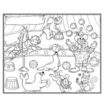 0975 *Mantel p/Colorear* (80x70 cm.) Mantel+6 Crayolas. 4 Diferentes. - Imagen 11