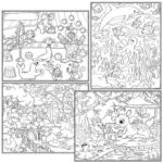 0975 *Mantel p/Colorear* (80x70 cm.) Mantel+6 Crayolas. 4 Diferentes. - Imagen 8