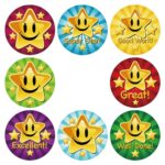 9332 *Sticker´s Motivacionales e/Rollo *ESTRELLITAS BRILLANTES* (2.5 cm.) 500 Pcs. - Imagen 3