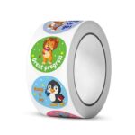 9332 *Sticker´s Motivacionales e/Rollo *MASCOTITAS MOTIVADORAS* (2.5 cm.) 500 Pcs. - Imagen 3