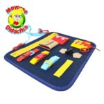 4303 *PORTAFOLIO-TABLERO TEXTIL Motricidad Fina* (30x26 cm.) 9 Habilidades. - Imagen 5