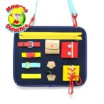 4303 *PORTAFOLIO-TABLERO TEXTIL Motricidad Fina* (30x26 cm.) 9 Habilidades. - Imagen 6