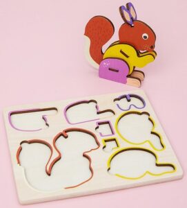 0518 *Rompecabezas d/Madera 3D para Insertar y Crear* (18x15 cm.) 28 Diferentes. - Imagen 3