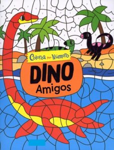 4604 *Dinos p/Colorear por Números* (21x27 cm.) 24 Pág. 4 Diferentes. - Imagen 2