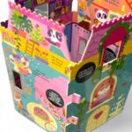 6264 *LEE, BUSCA Y JUEGA Libro d/Cartón Armable* (12x20 cm.) 6 Pág. Palacio, Escuela, Catillo o Estación de Servicio. - Imagen 3