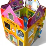 6264 *LEE, BUSCA Y JUEGA Libro d/Cartón Armable* (12x20 cm.) 6 Pág. Palacio, Escuela, Catillo o Estación de Servicio. - Imagen 4