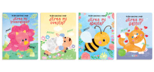 6240 *Libro d/Cartón con 5 Texturas TOCAR Y SENTIR* (16x20 cm.) 8 Pág. 4 Diferentes.