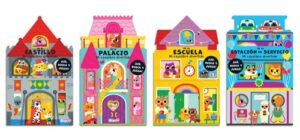 6264 *LEE, BUSCA Y JUEGA Libro d/Cartón Armable* (12x20 cm.) 6 Pág. Palacio, Escuela, Catillo o Estación de Servicio. - Imagen 2