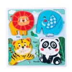 0457 *Tablero c/4 Rompecabezas de 3 Pcs. Grueso* (30x30 cm.) 6 Diferentes. - Imagen 5