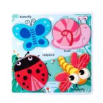 0457 *Tablero c/4 Rompecabezas de 3 Pcs. Grueso* (30x30 cm.) 6 Diferentes. - Imagen 7