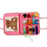 2474 *Portafolio Motricidad Fina c/Reloj* (22x25 cm.) Multi-Habilidades - Imagen 4