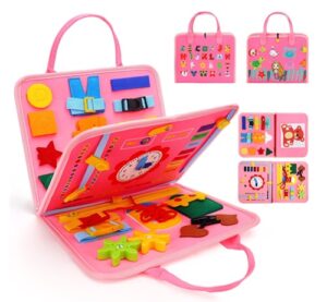 2474 *Portafolio Motricidad Fina c/Reloj* (22x25 cm.) Multi-Habilidades - Imagen 2