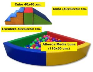 0034 *Kit Media Luna* (160x150x 40-Altura- cm.) 4 Pcs. - Imagen 2