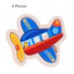 1511 *Rompecabezas d/Madera Gruesa Siluetas de 4 o 5 Pcs.* (15x15 cm.) 19 Diferentes. - Imagen 16