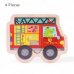 1511 *Rompecabezas d/Madera Gruesa Siluetas de 4 o 5 Pcs.* (15x15 cm.) 19 Diferentes. - Imagen 17